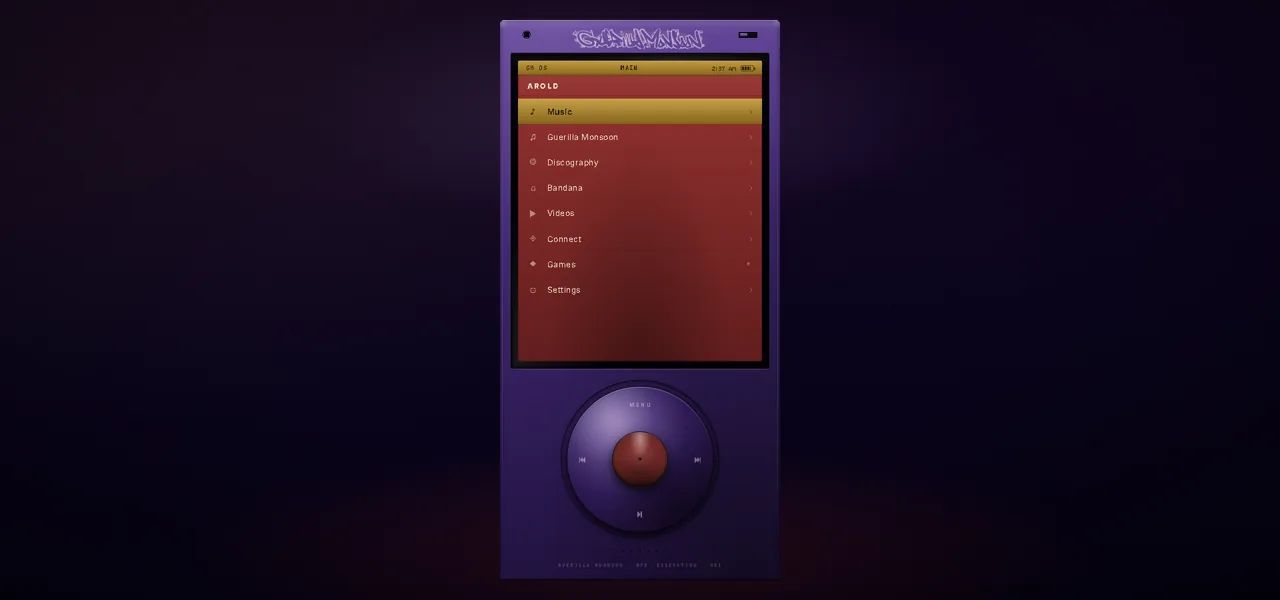 Monsoon artist website preview